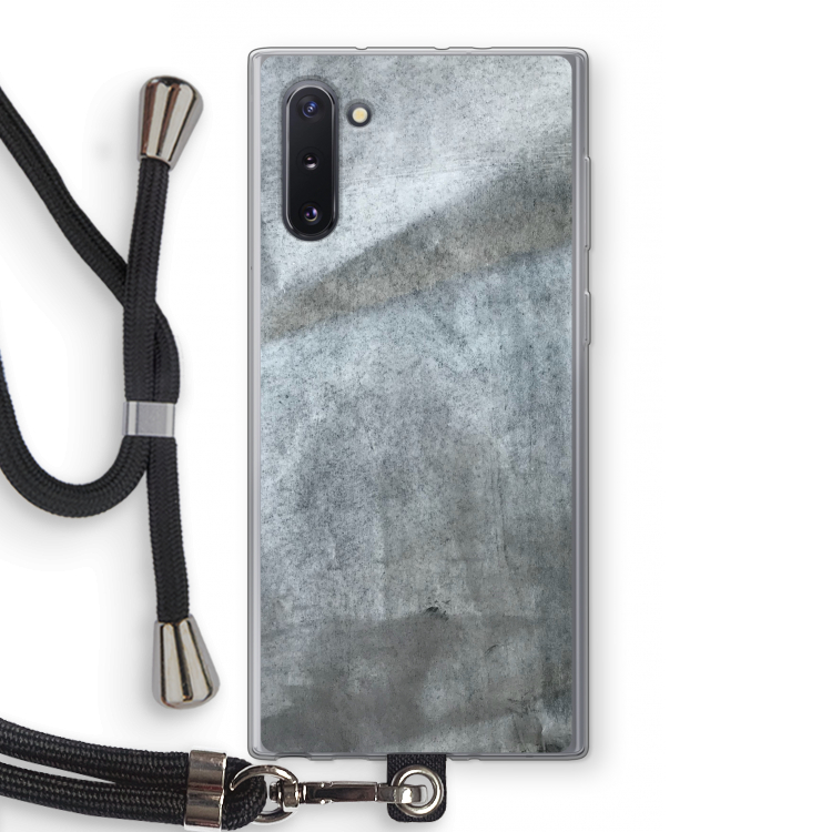 Grey Stone: Samsung Galaxy Note 10 Transparant Hoesje met koord