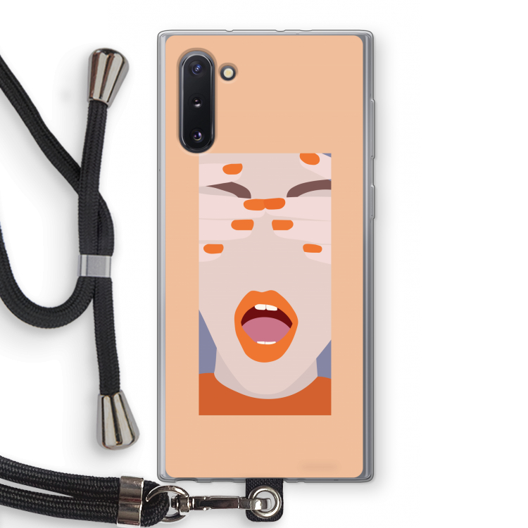 Surprise: Samsung Galaxy Note 10 Transparant Hoesje met koord