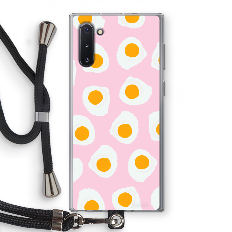Dancing eggs: Samsung Galaxy Note 10 Transparant Hoesje met koord