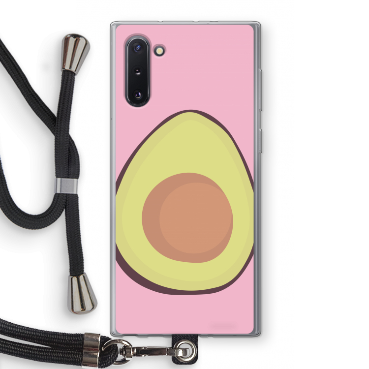 Avocado: Samsung Galaxy Note 10 Transparant Hoesje met koord