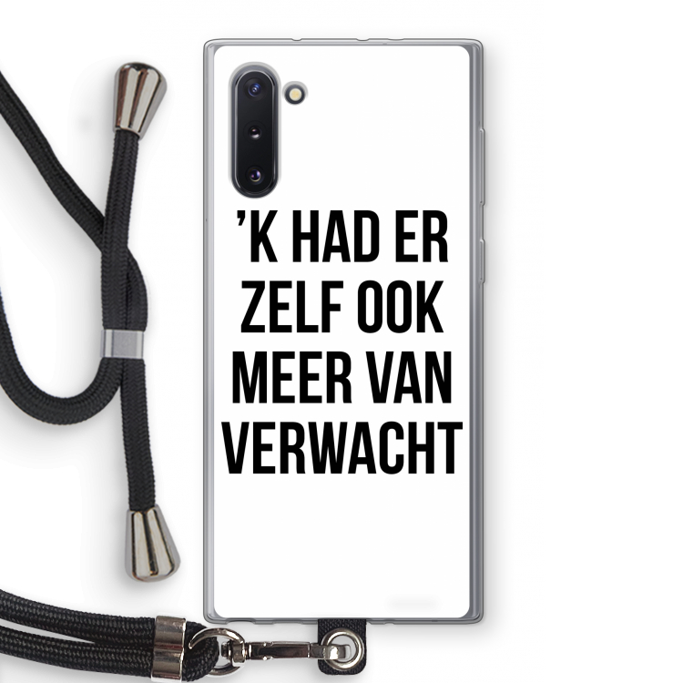 Meer verwacht: Samsung Galaxy Note 10 Transparant Hoesje met koord