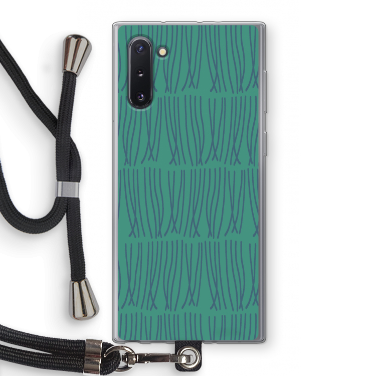 Swirls: Samsung Galaxy Note 10 Transparant Hoesje met koord