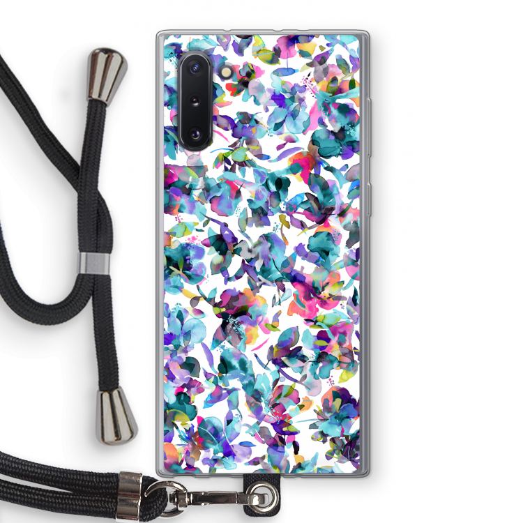 Hibiscus Flowers: Samsung Galaxy Note 10 Transparant Hoesje met koord