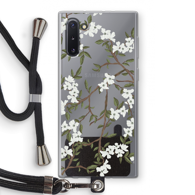 Blossoming spring: Samsung Galaxy Note 10 Transparant Hoesje met koord