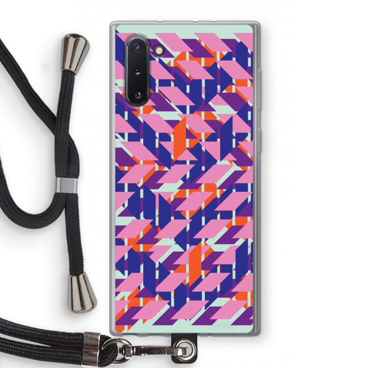 Skew Blush 3: Samsung Galaxy Note 10 Transparant Hoesje met koord