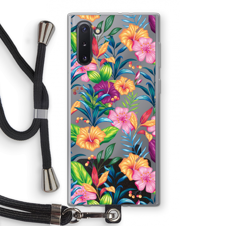 Tropisch 2: Samsung Galaxy Note 10 Transparant Hoesje met koord
