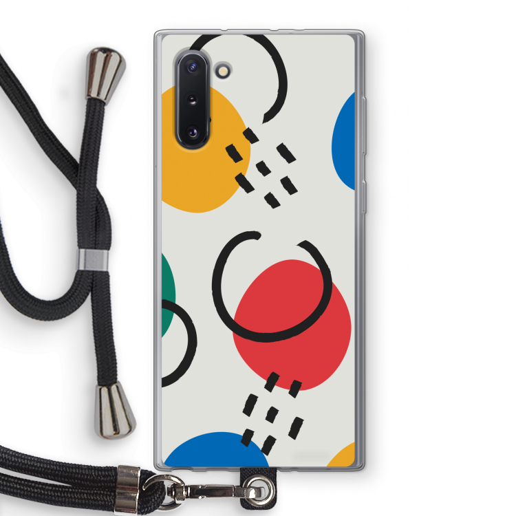 Illustratieve pop 3: Samsung Galaxy Note 10 Transparant Hoesje met koord