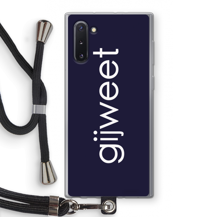 Gijweet: Samsung Galaxy Note 10 Transparant Hoesje met koord