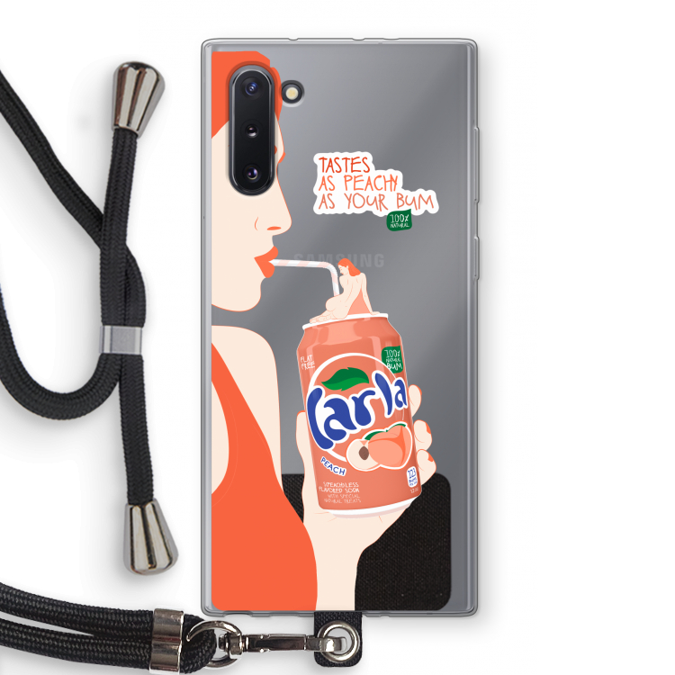 Peach please!: Samsung Galaxy Note 10 Transparant Hoesje met koord