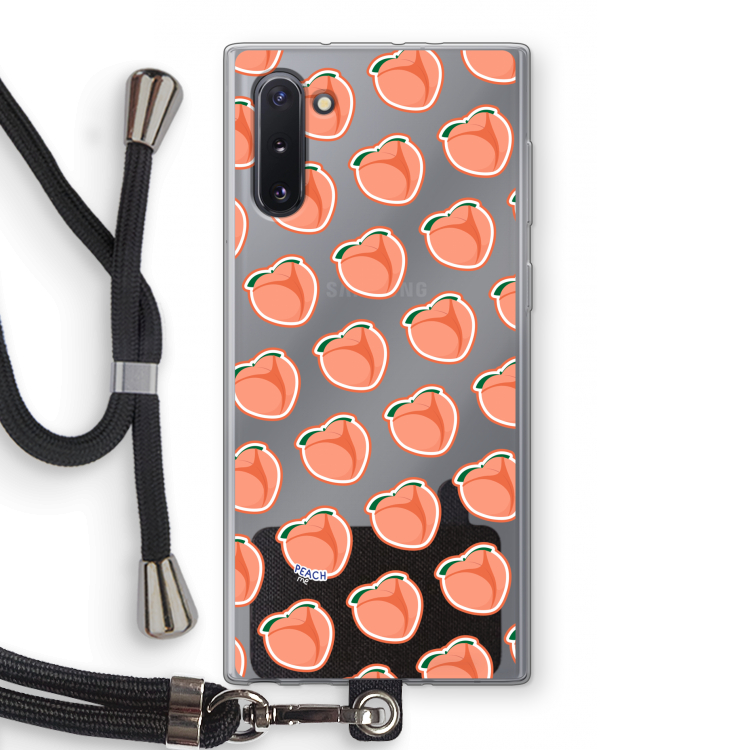 Just peachy: Samsung Galaxy Note 10 Transparant Hoesje met koord