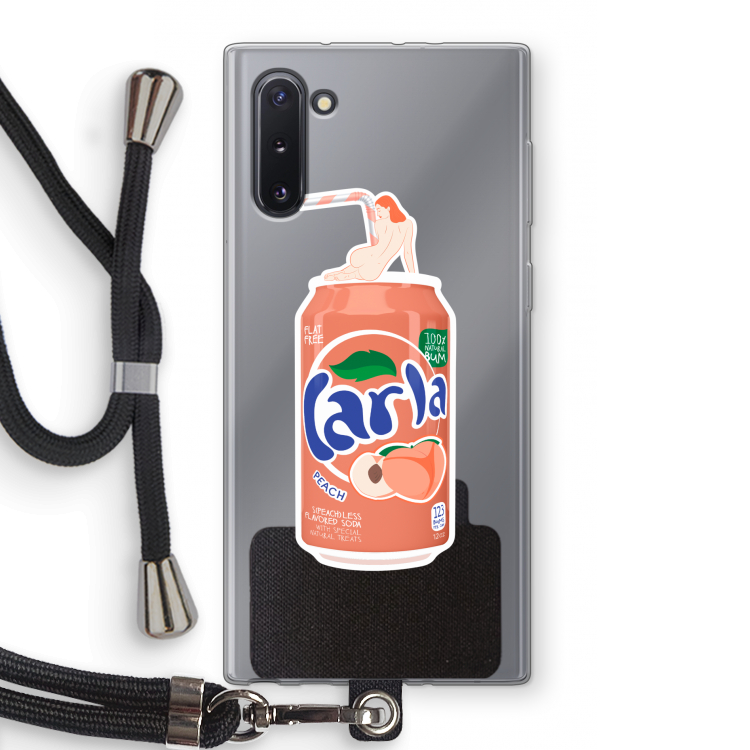 S(peach)less: Samsung Galaxy Note 10 Transparant Hoesje met koord