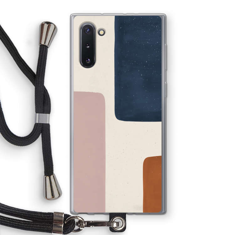 Geo #5: Samsung Galaxy Note 10 Transparant Hoesje met koord
