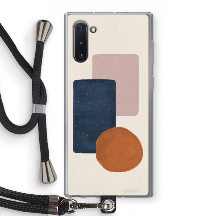 Geo #3: Samsung Galaxy Note 10 Transparant Hoesje met koord
