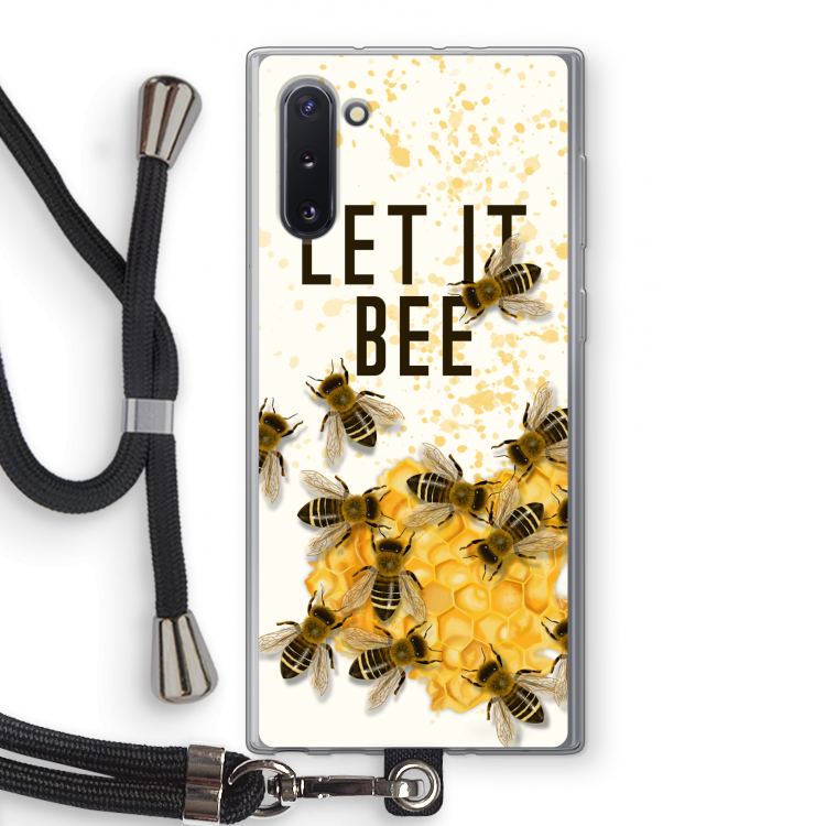 Let it bee: Samsung Galaxy Note 10 Transparant Hoesje met koord