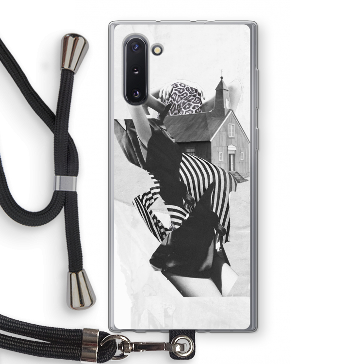 House: Samsung Galaxy Note 10 Transparant Hoesje met koord