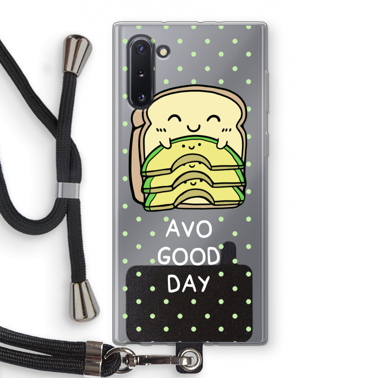 Avo Good Day: Samsung Galaxy Note 10 Transparant Hoesje met koord