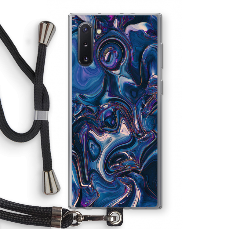 Mirrored Mirage: Samsung Galaxy Note 10 Transparant Hoesje met koord
