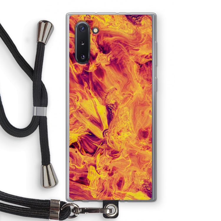 Eternal Fire: Samsung Galaxy Note 10 Transparant Hoesje met koord
