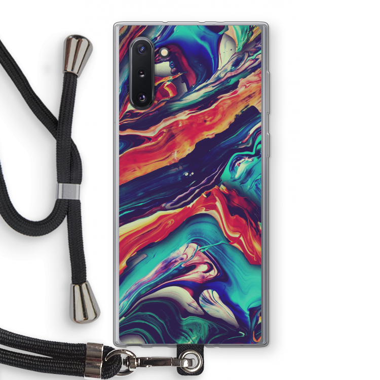 Chameleon Sun: Samsung Galaxy Note 10 Transparant Hoesje met koord