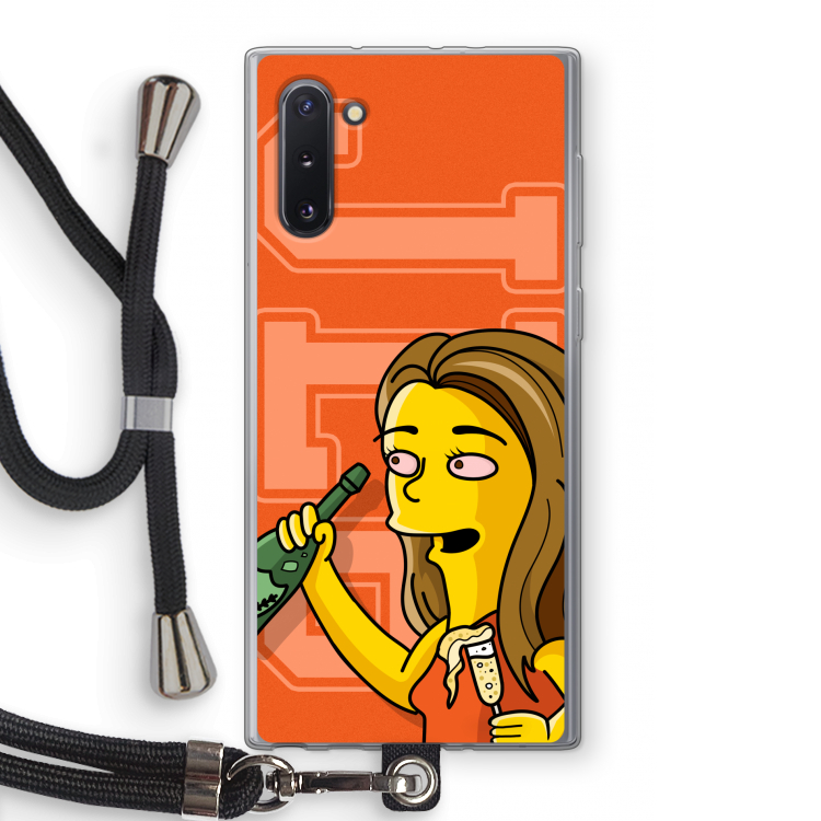 Jamie Lee Simpson: Samsung Galaxy Note 10 Transparant Hoesje met koord