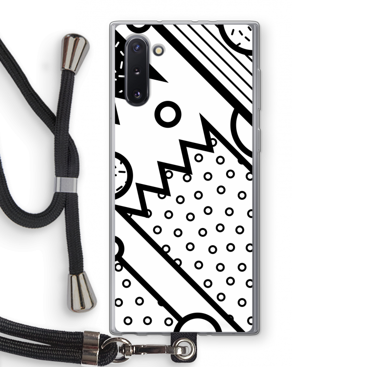 Pop Art #4: Samsung Galaxy Note 10 Transparant Hoesje met koord