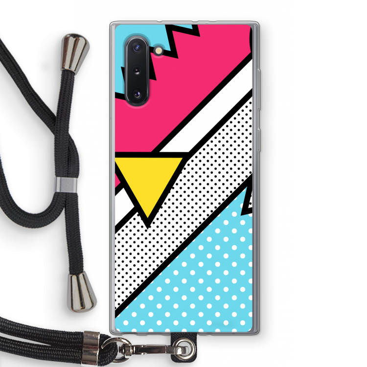 Pop Art #3: Samsung Galaxy Note 10 Transparant Hoesje met koord
