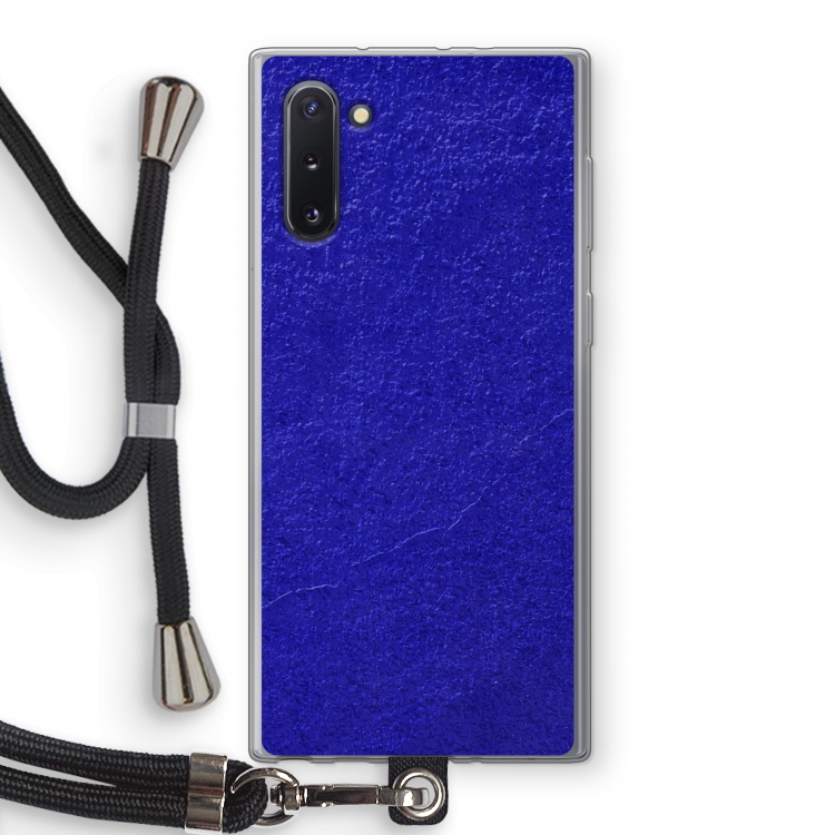 Majorelle Blue: Samsung Galaxy Note 10 Transparant Hoesje met koord