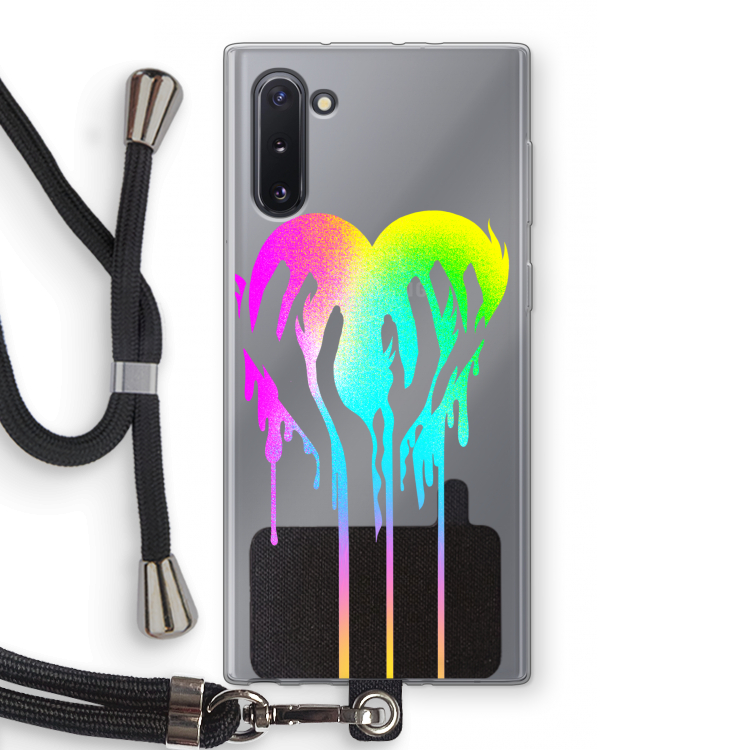 Hold My Heart: Samsung Galaxy Note 10 Transparant Hoesje met koord