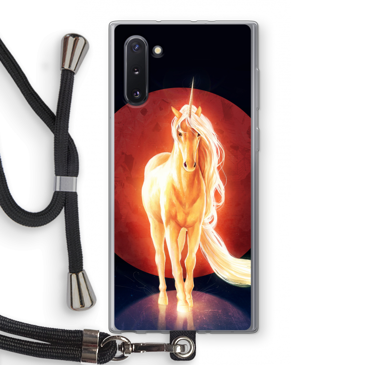 Last Unicorn: Samsung Galaxy Note 10 Transparant Hoesje met koord