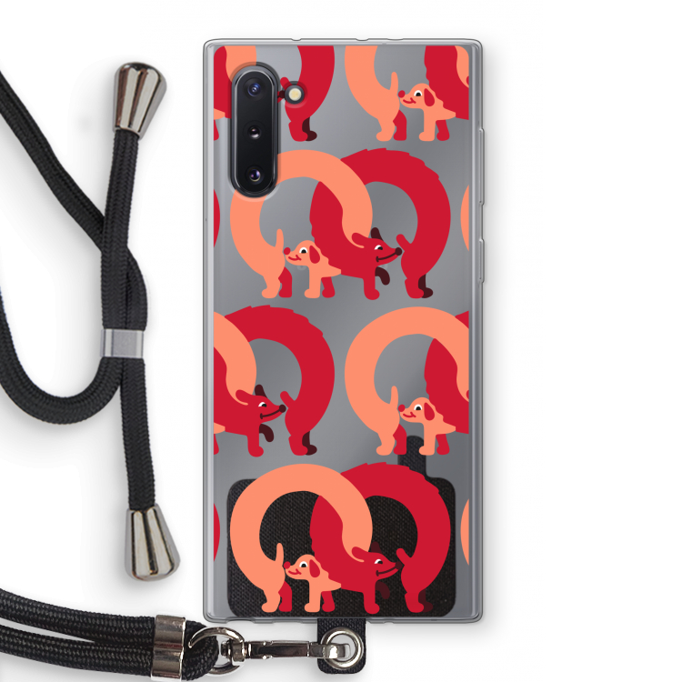 Dogs: Samsung Galaxy Note 10 Transparant Hoesje met koord