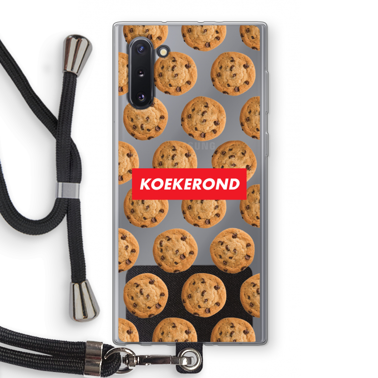 Koekerond: Samsung Galaxy Note 10 Transparant Hoesje met koord