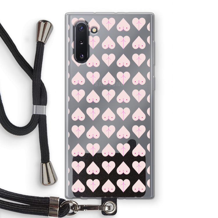 Ass 'n Titties: Samsung Galaxy Note 10 Transparant Hoesje met koord