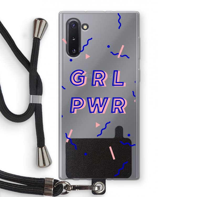 GRL PWR: Samsung Galaxy Note 10 Transparant Hoesje met koord