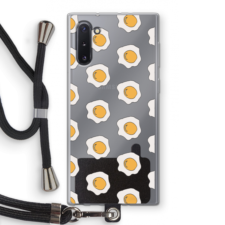 Bacon to my eggs #1: Samsung Galaxy Note 10 Transparant Hoesje met koord