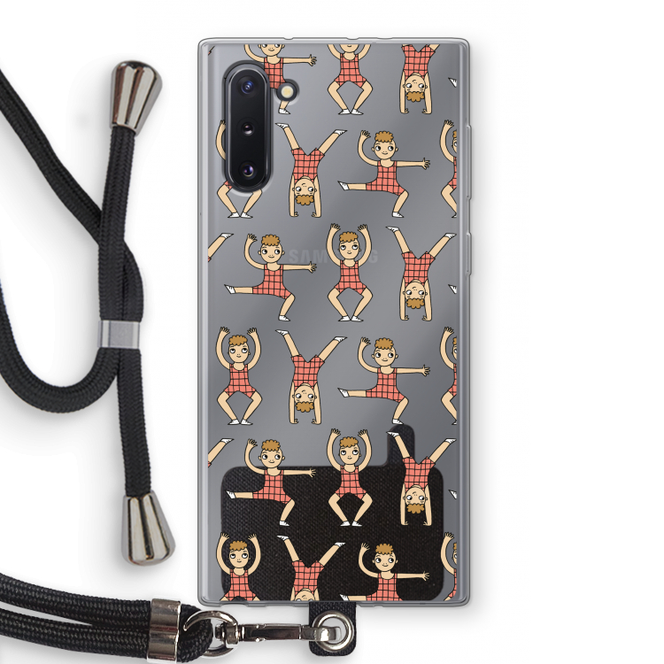 Gymboys: Samsung Galaxy Note 10 Transparant Hoesje met koord