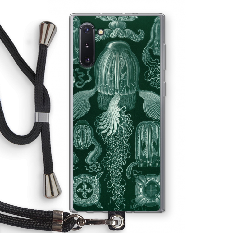 Haeckel Cubomedusae: Samsung Galaxy Note 10 Transparant Hoesje met koord