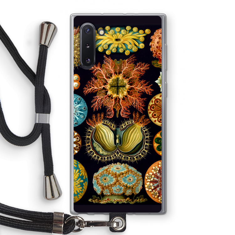 Haeckel Ascidiae: Samsung Galaxy Note 10 Transparant Hoesje met koord