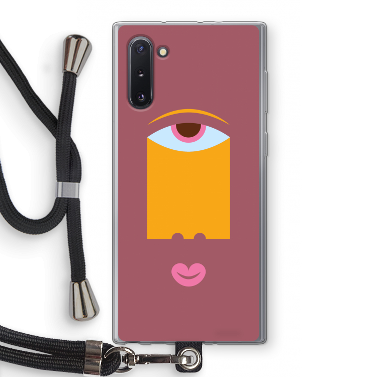 Mono V: Samsung Galaxy Note 10 Transparant Hoesje met koord