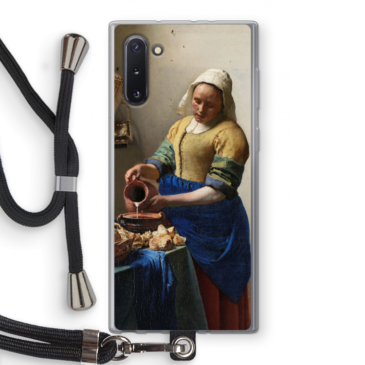 The Milkmaid: Samsung Galaxy Note 10 Transparant Hoesje met koord