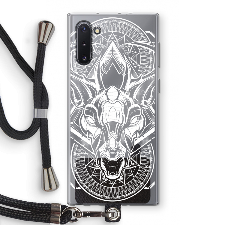 Oh Deer: Samsung Galaxy Note 10 Transparant Hoesje met koord