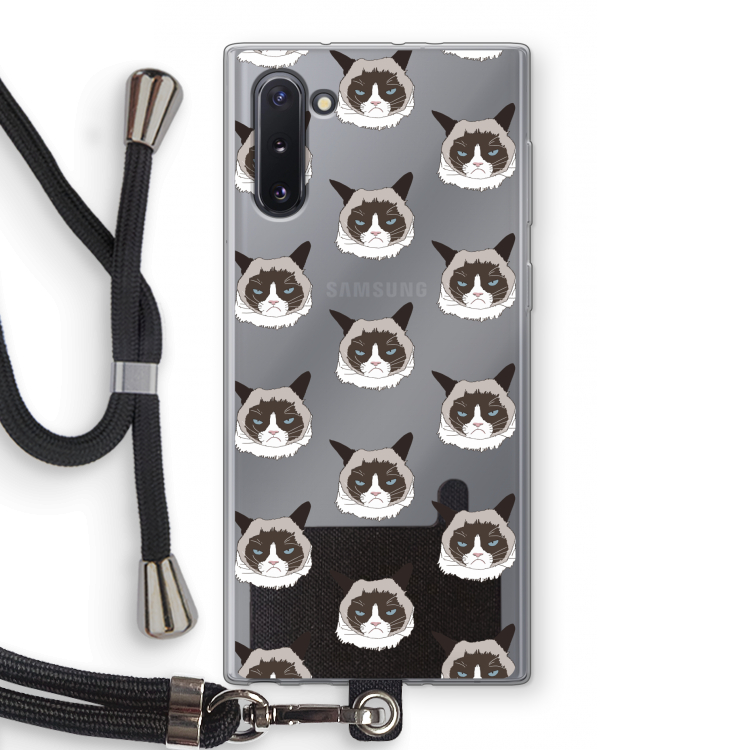 It's a Purrr Case: Samsung Galaxy Note 10 Transparant Hoesje met koord