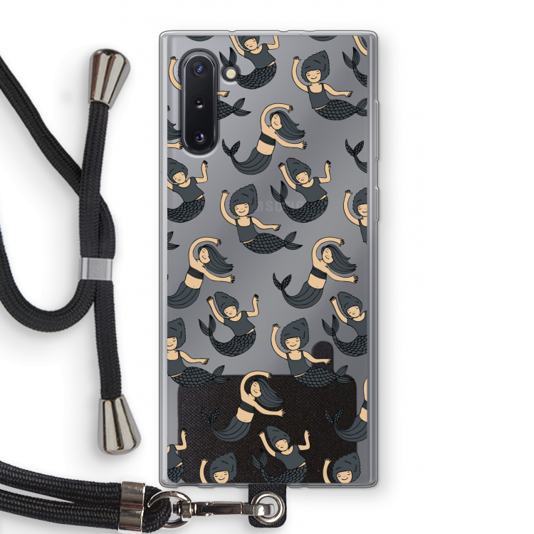 Zeemeermin: Samsung Galaxy Note 10 Transparant Hoesje met koord