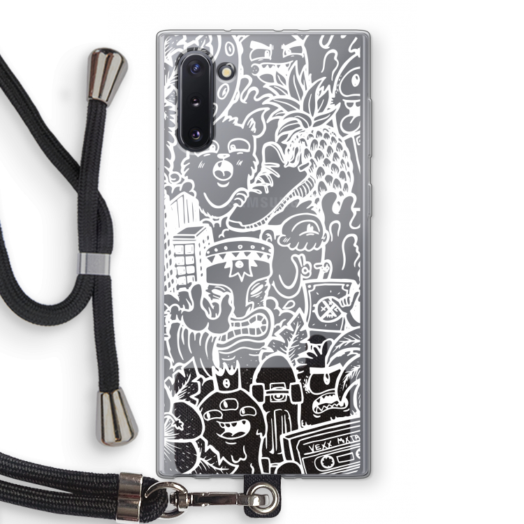 Vexx Mixtape #2: Samsung Galaxy Note 10 Transparant Hoesje met koord