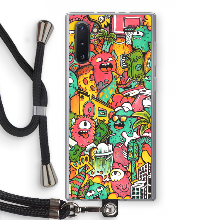 Vexx City: Samsung Galaxy Note 10 Transparant Hoesje met koord