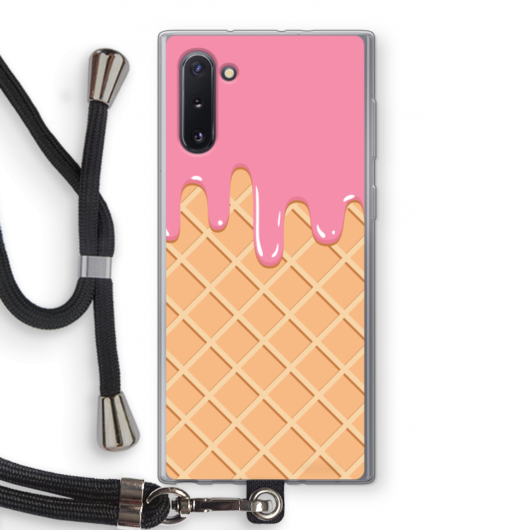 Ice cream: Samsung Galaxy Note 10 Transparant Hoesje met koord