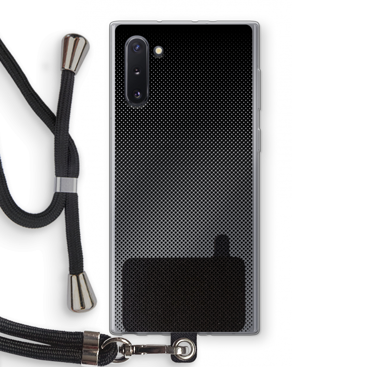 Musketon Halftone: Samsung Galaxy Note 10 Transparant Hoesje met koord