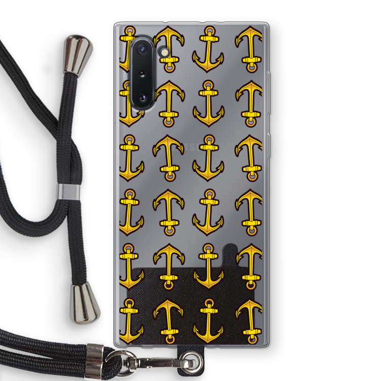 Musketon Anchor: Samsung Galaxy Note 10 Transparant Hoesje met koord