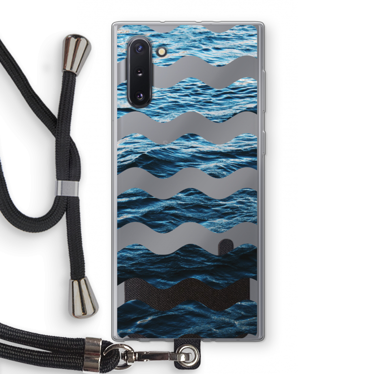 Oceaan: Samsung Galaxy Note 10 Transparant Hoesje met koord