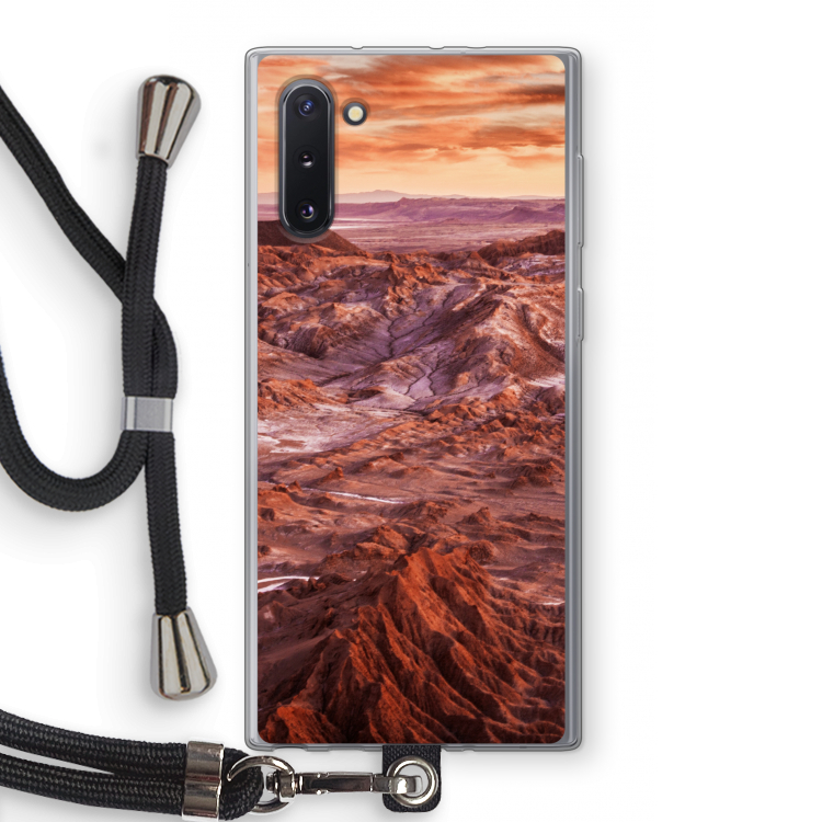Mars: Samsung Galaxy Note 10 Transparant Hoesje met koord