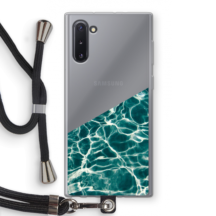 Weerkaatsing water: Samsung Galaxy Note 10 Transparant Hoesje met koord